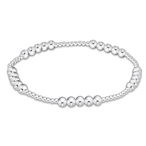 Classic Sterling Silver Blissful Pattern 4mm