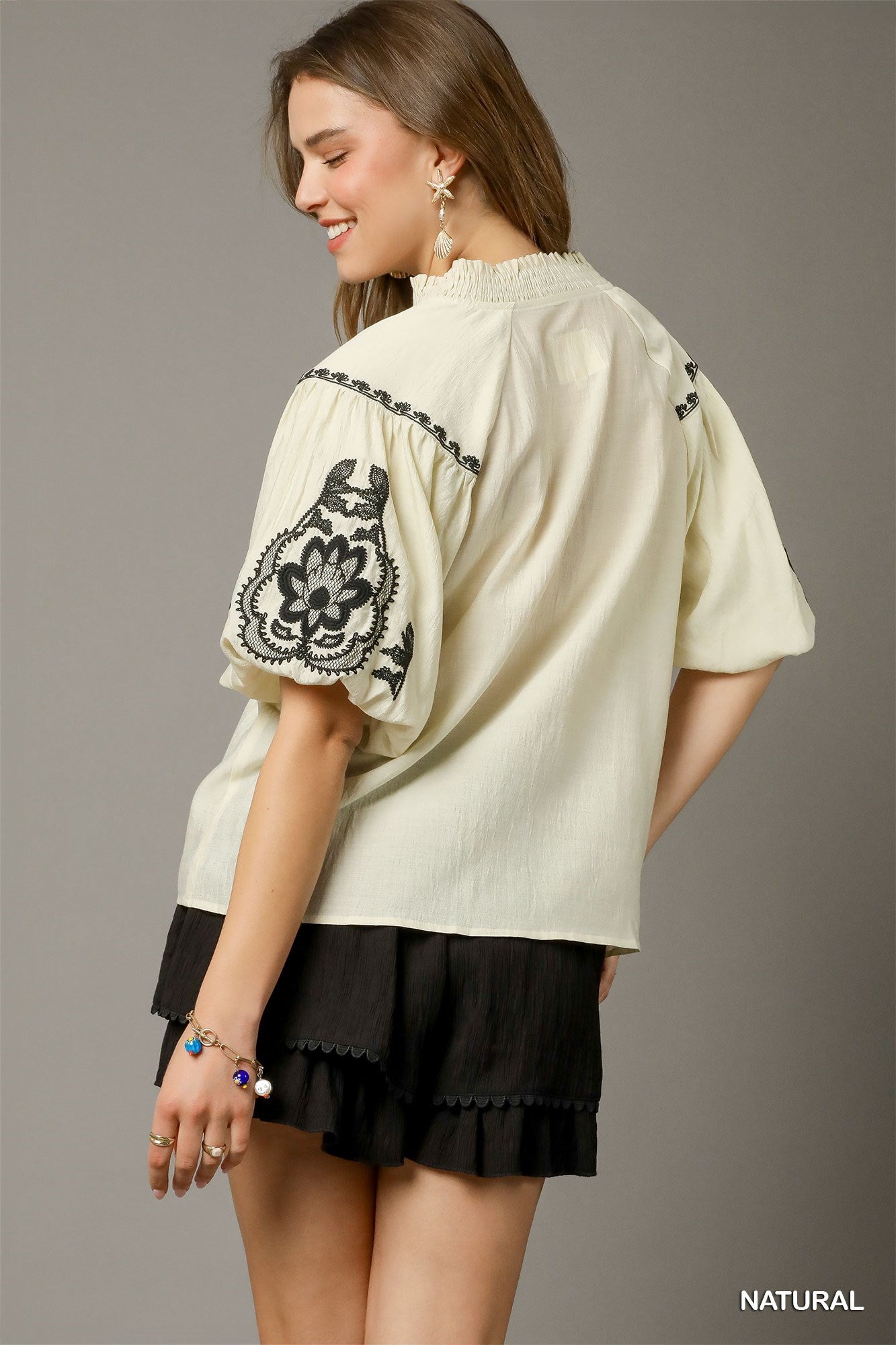 Boho Chic Embroidered Blouse