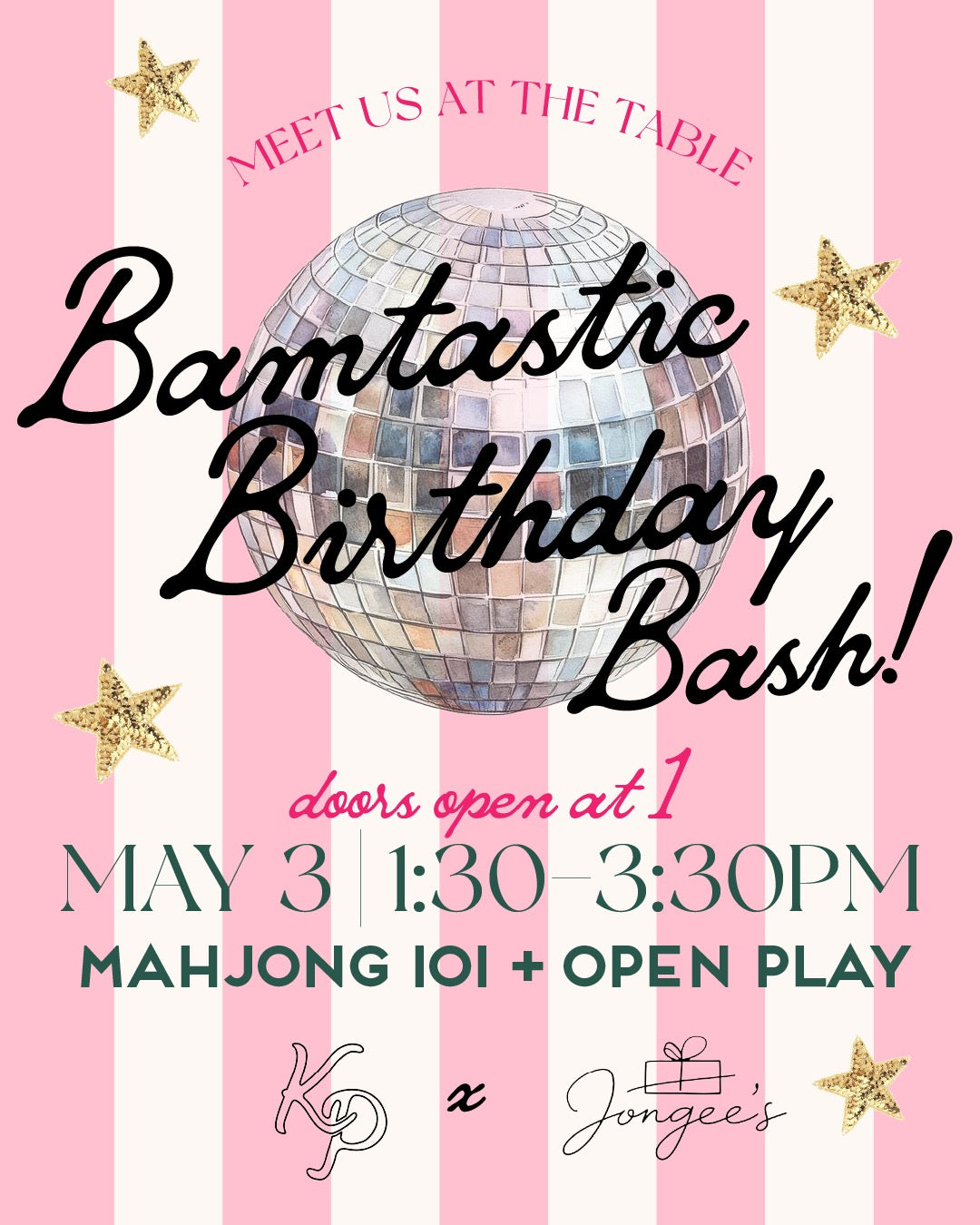 Mahjong 101 Lesson + Open Play - May 3rd at Keaton Place