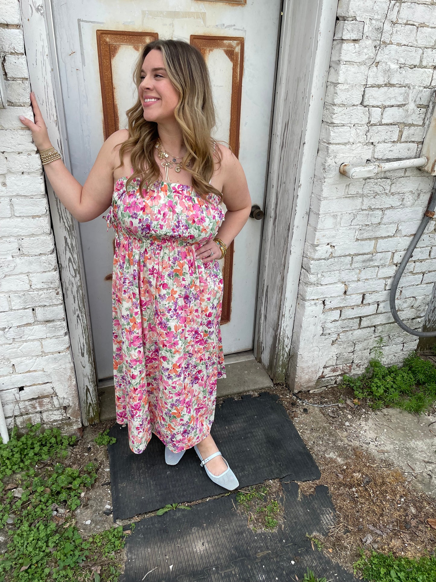 Blossom Carnival Midi Dress