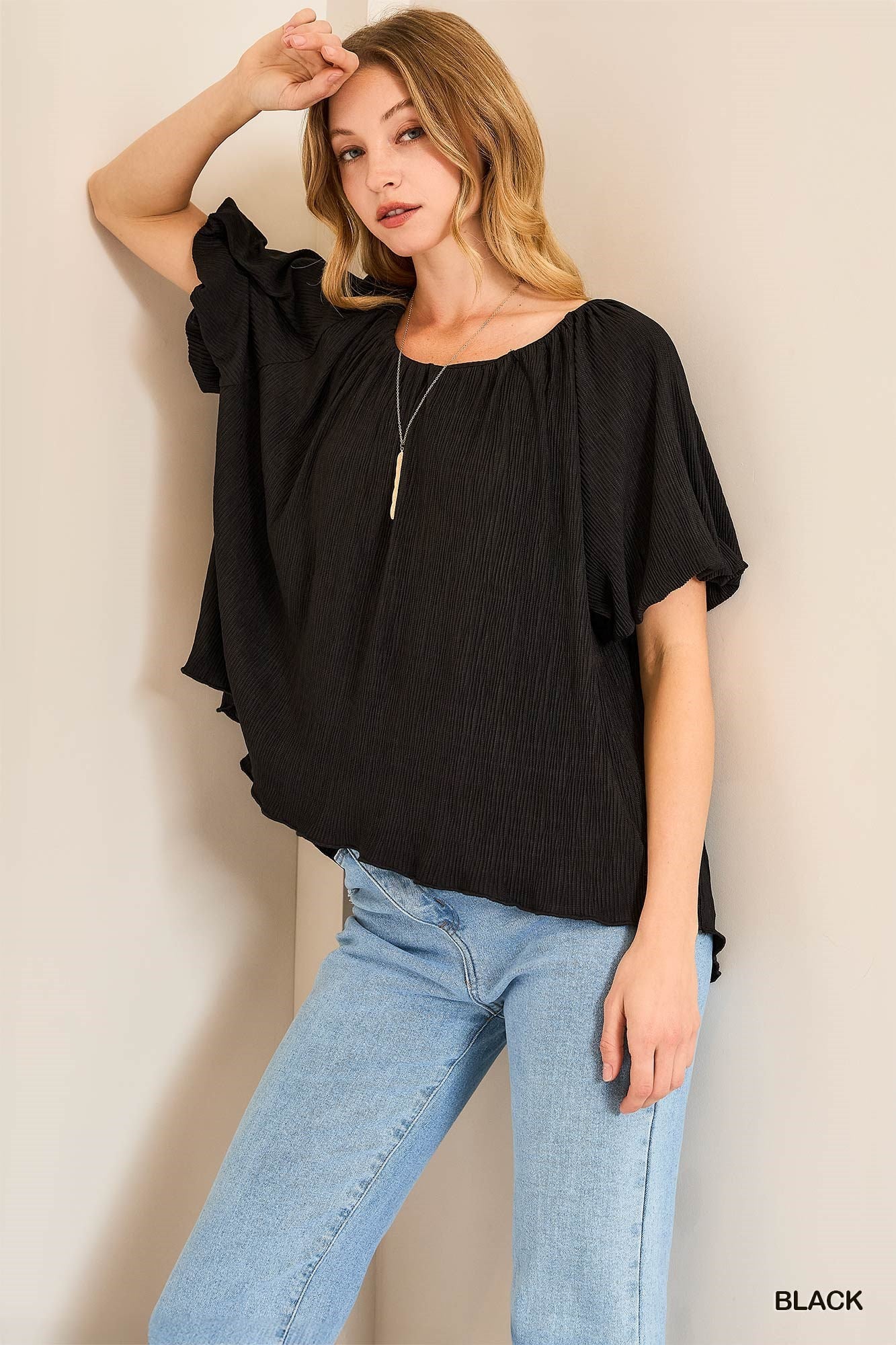 Cloud Nine Balloon Sleeve Top