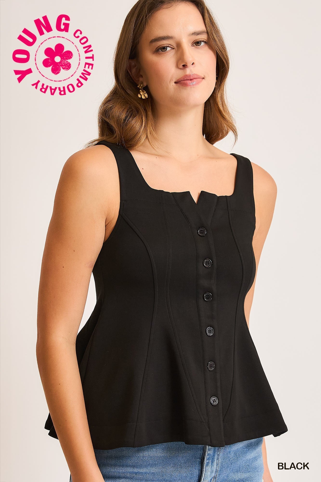 Sculpted Charm Corset Tank