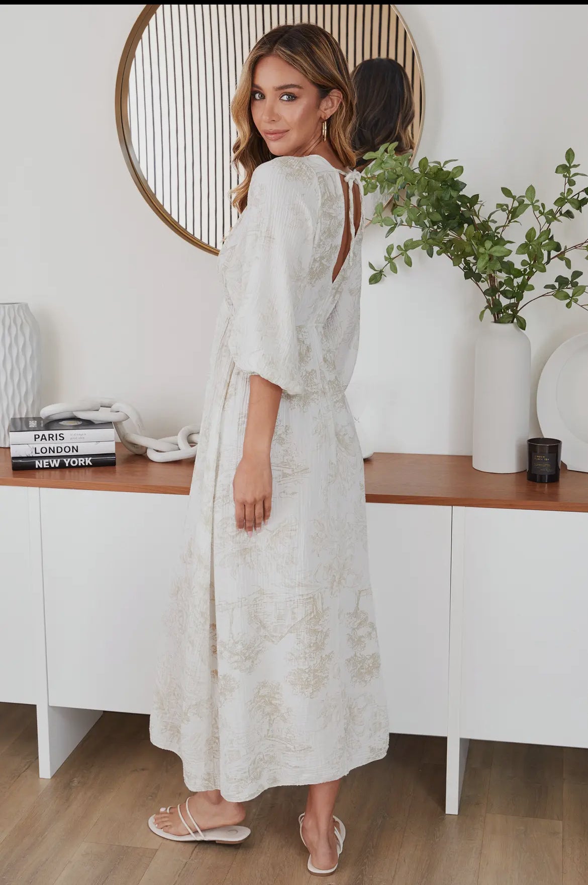 Toile de Flur Maxi Dress