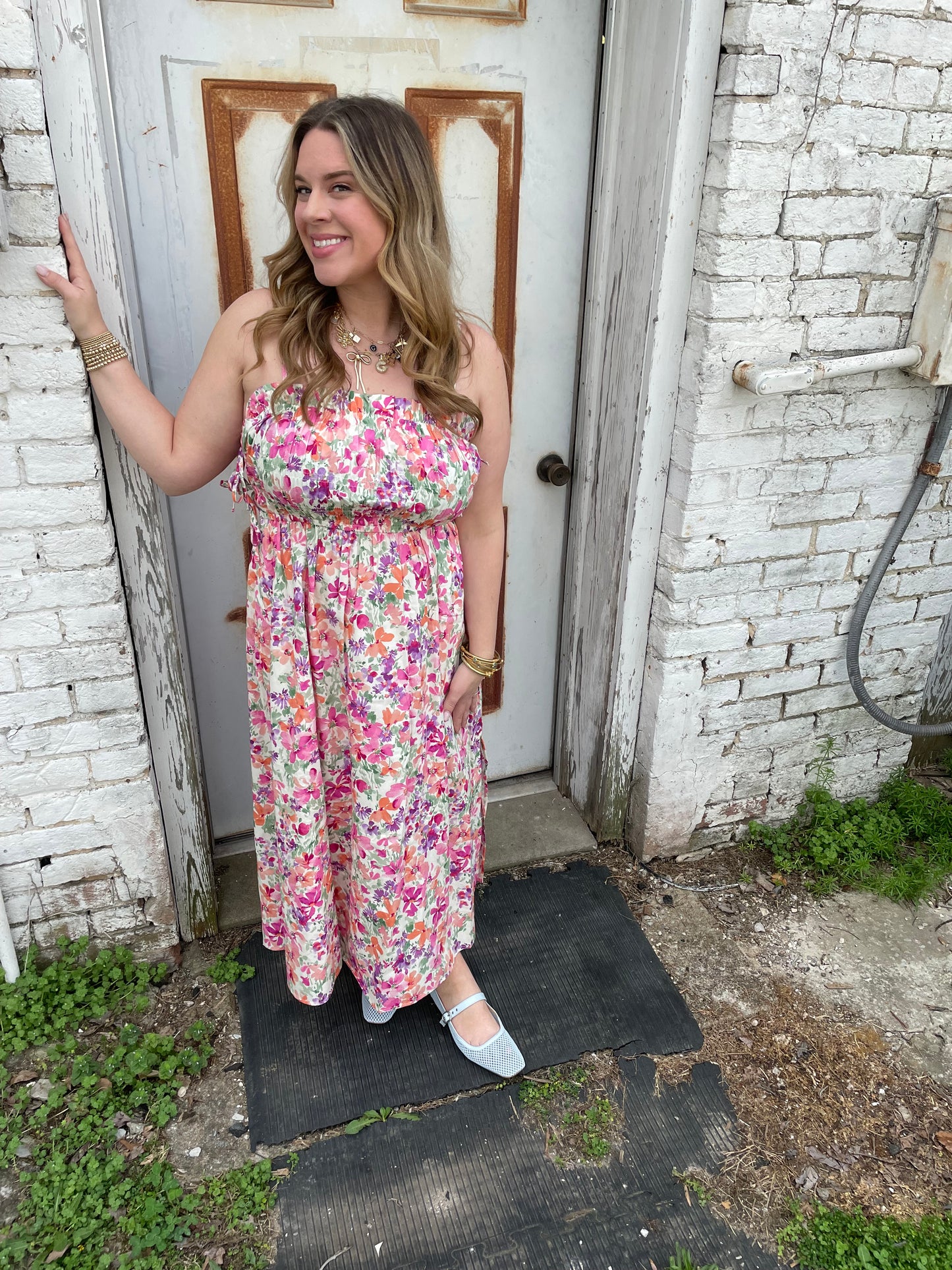 Blossom Carnival Midi Dress