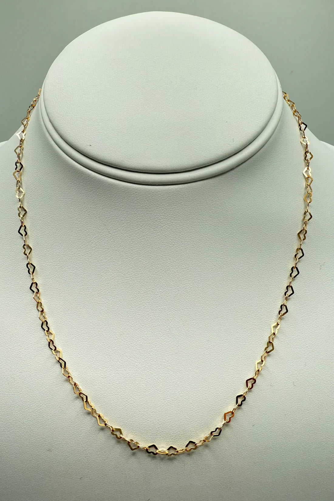 enewton choker love chain- gold