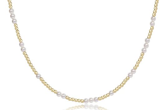 Enewton - Necklace Gold - 15 Hope Unwritten Pearl 3mm