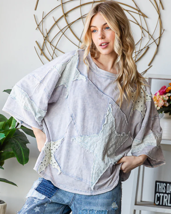 Starlit Patchwork Tee