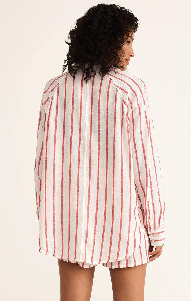Perfect Linen Stripe Top