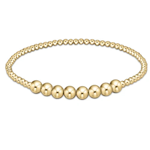classic gold 5mm beaded bliss bracelet