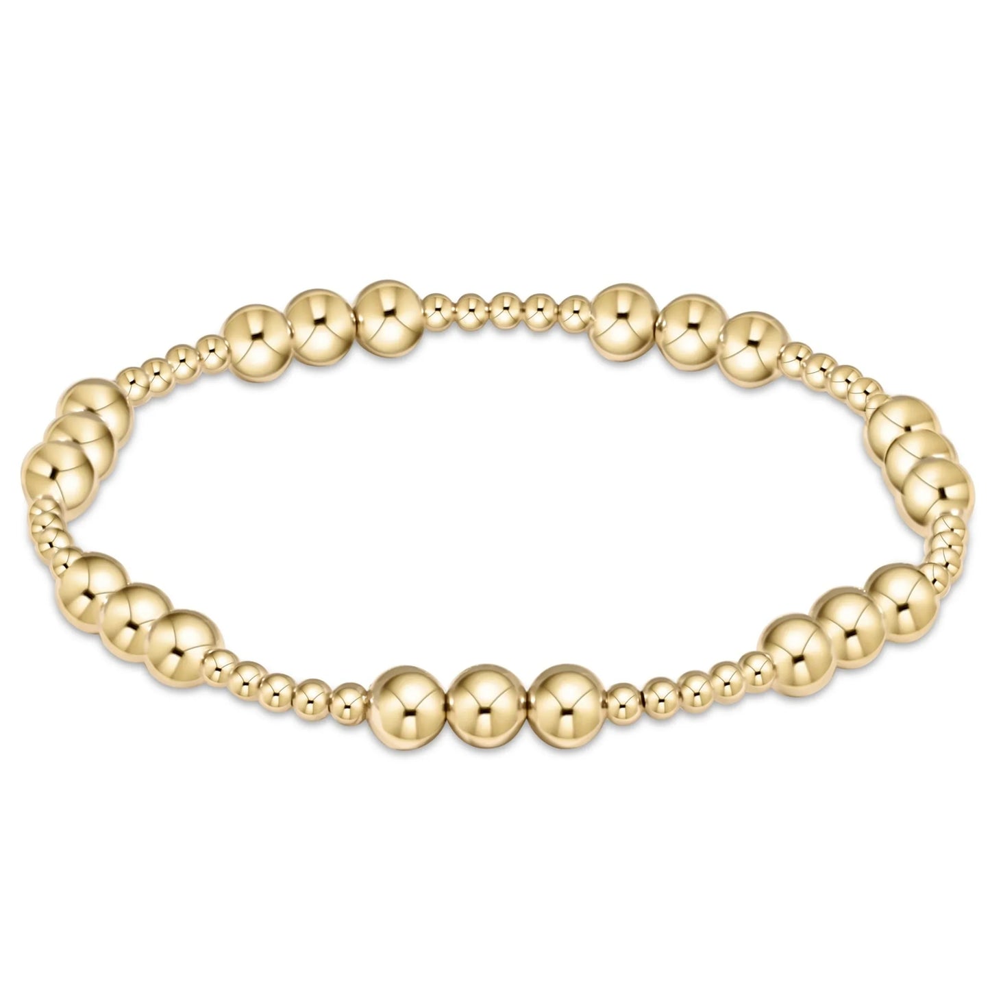 classic joy pattern 5mm bracelet - gold