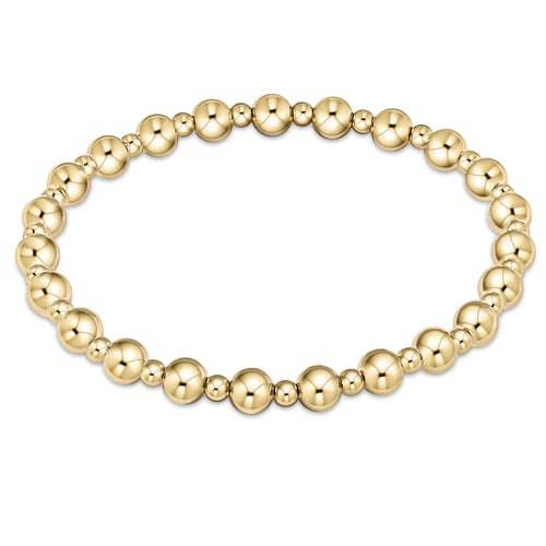 Enewton - Extends - Classic Grateful Pattern 5mm Bead Bracelet - Gold