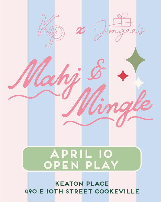 Mahjong Open Play- April 10th at Keaton Place