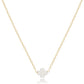 16" necklace gold - signature cross small