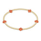 signature cross gold pattern 2mm bead bracelet - coral