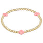 Egirl signature cross gold & colored pattern 3mm bead bracelet