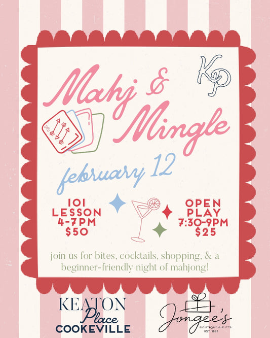 MAHJONG OPEN PLAY- THURSDAY. FEB 12TH (7:30-9PM)