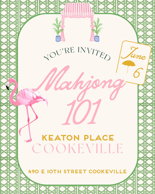 Mahjong 101 at Keaton Place in Cookeville | June 6th - Summer Mahjong Kickoff Series
