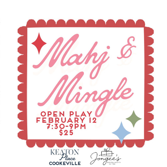 MAHJONG OPEN PLAY- THURSDAY. FEB 12TH (7:30-9PM)