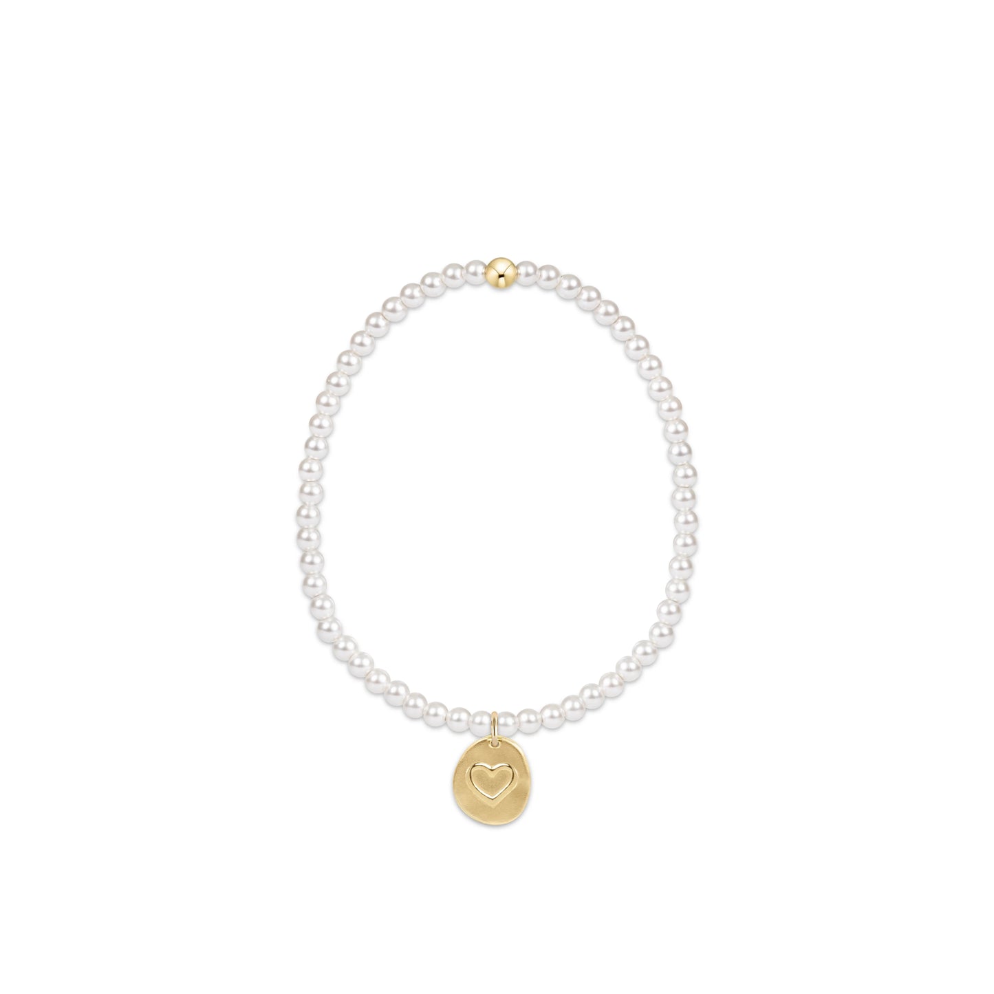 Enewton - Classic Pearl Inspire Love Small Gold Charm 3mm