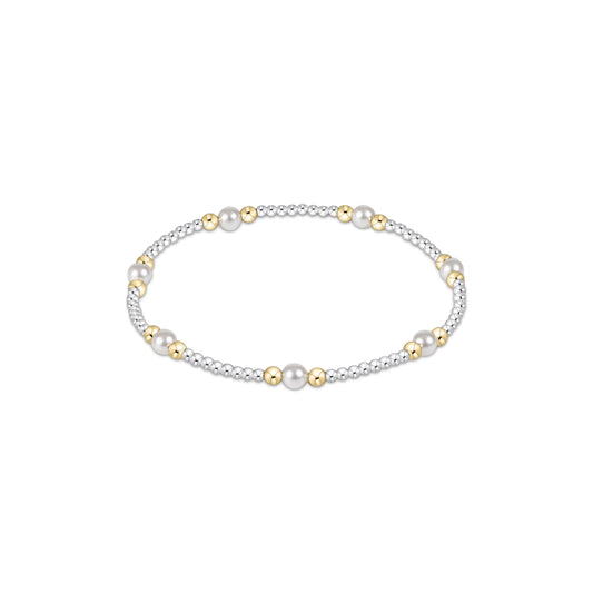 Purpose Pearl 4mm Bead Bracelet - Mixed Metal