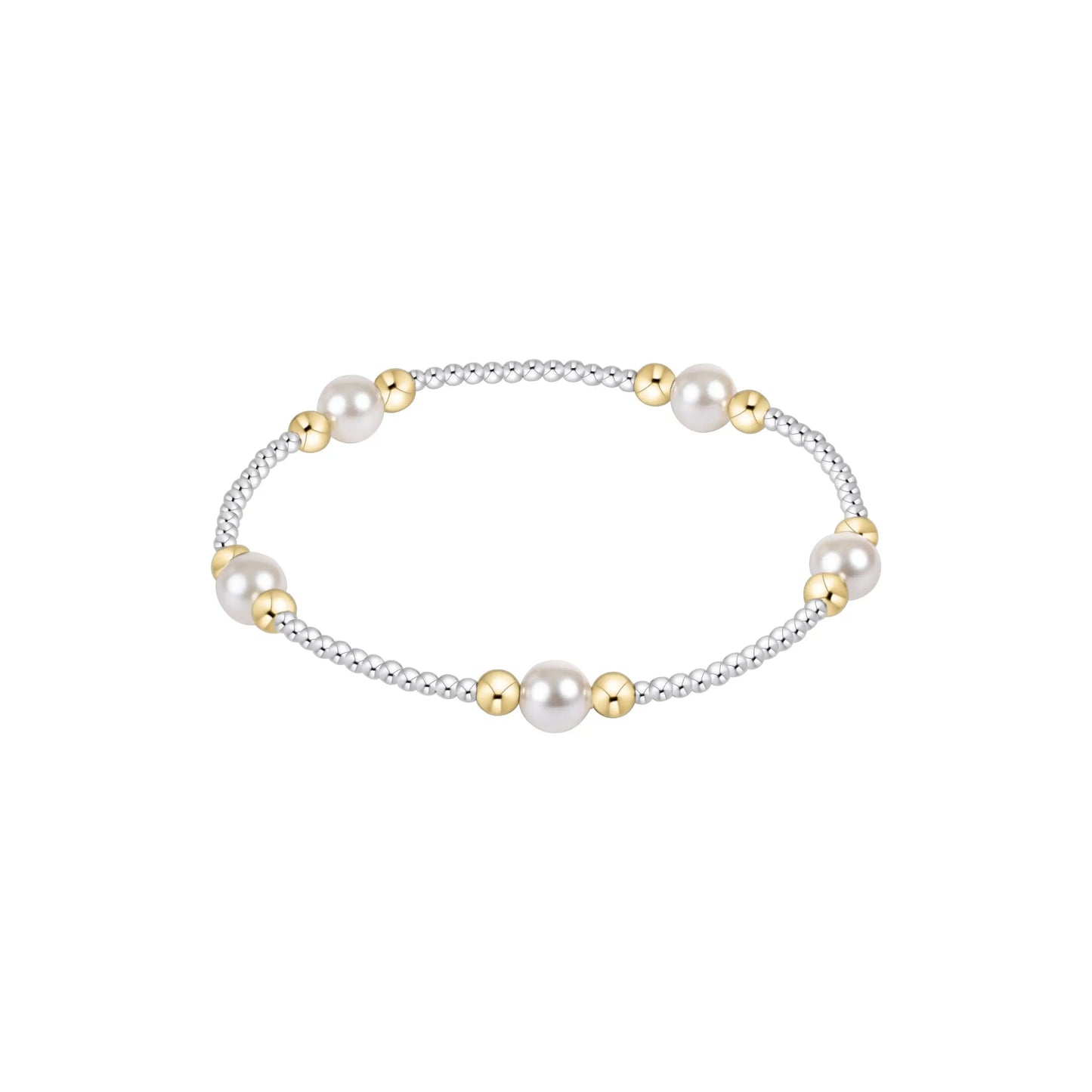 Purpose Pearl 6mm Bead Bracelet - Mixed Metal