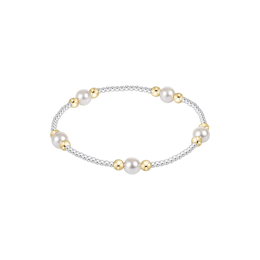 Purpose Pearl 6mm Bead Bracelet - Mixed Metal