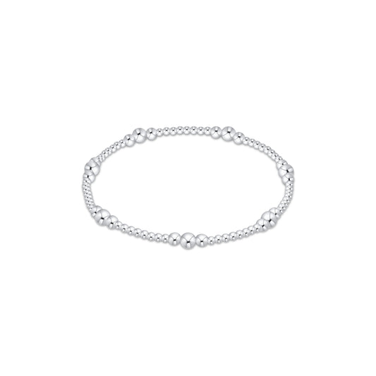 Classic Sterling Purpose Pattern Bracelet 4mm