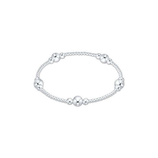 Classic Sterling Purpose Pattern 6mm Bracelet