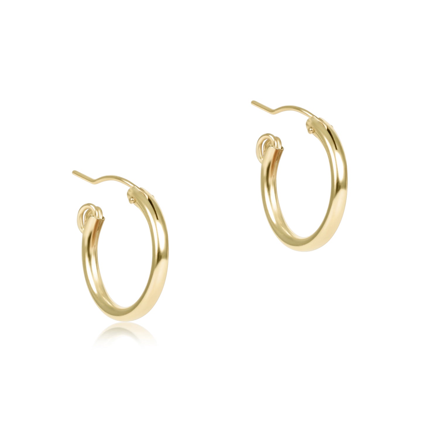 Enewton - Earrings - Round Gold .5" Hoop - 2mm Smooth