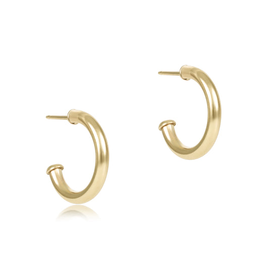 Enewton - Earrings - Round Gold .5" Post Hoop - 2mm Smooth