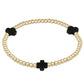 Enewton - Signature Cross Gold Pattern 3mm Bead Bracelet
