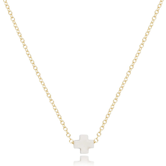 Enewton - 16" Necklace Gold - Signature Cross