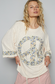Peace & Petals Oversized Tee