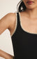 Jaidynn Rib Tank Black