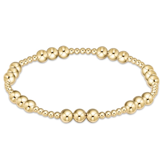 classic joy pattern 5mm bracelet - gold