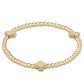 Egirl signature cross gold & colored pattern 3mm bead bracelet