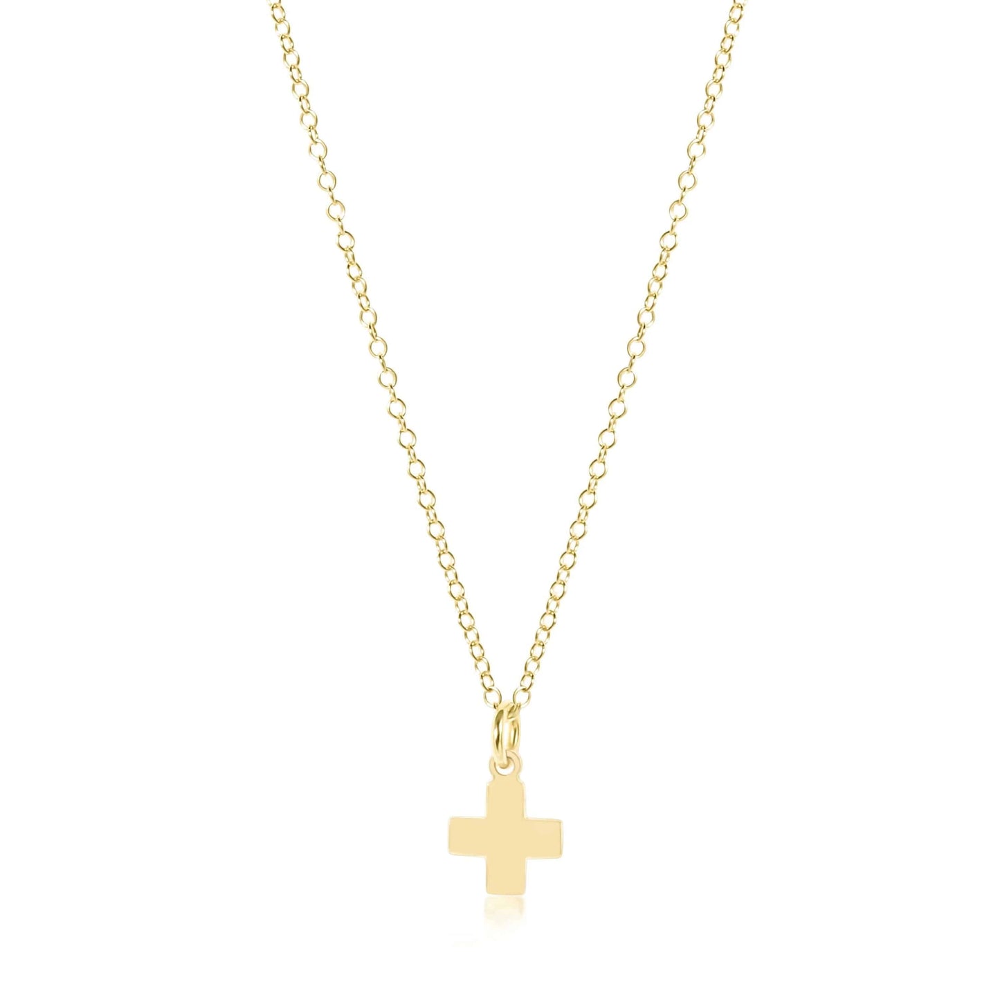 Enewton - Necklace - 16" Signature Cross Gold Charm