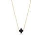 16" necklace gold - signature cross small