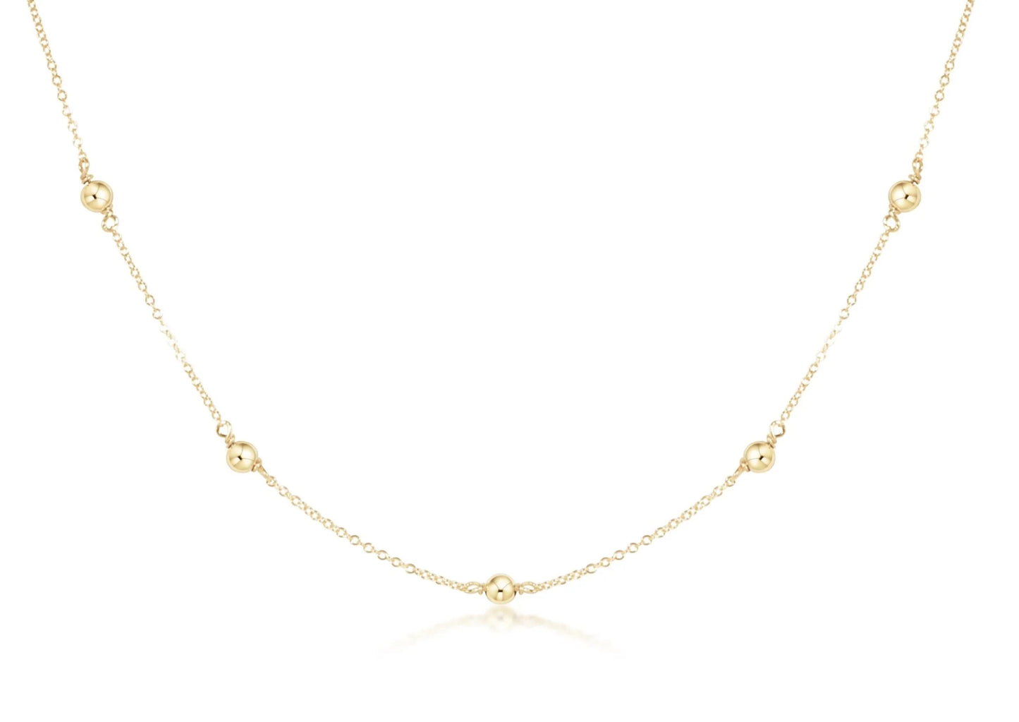Enewton - Necklace - 15" Choker Simplicity Chain Gold - Classic 4mm Gold