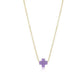 16" necklace gold - signature cross small