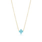 16" necklace gold - signature cross small