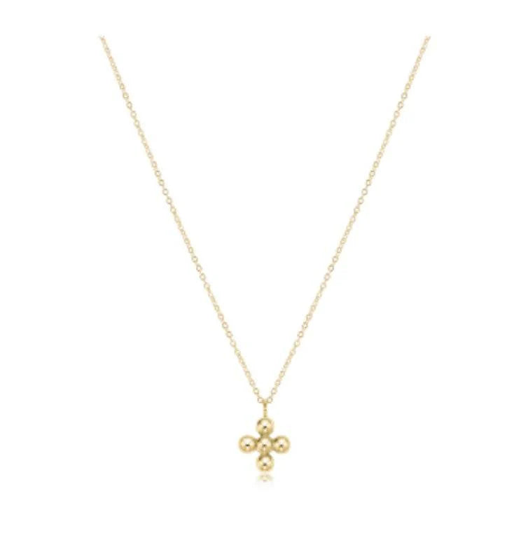 Enewton - Necklace - 16" Signature Cross Gold Charm