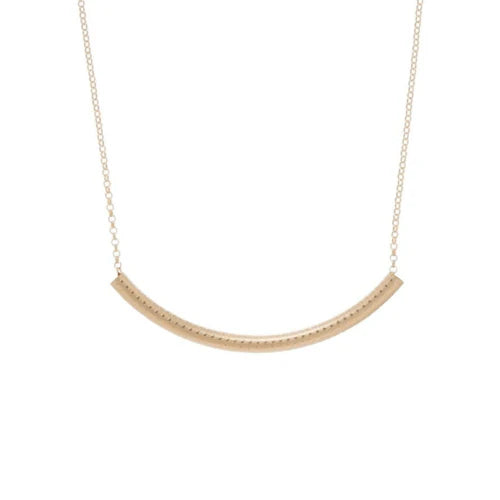 Enewton - Necklace - 16" Bliss Bar Gold Textured