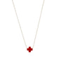 16" necklace gold - signature cross small